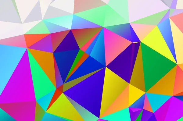 Polygonal Design Your Web Site Multicolor Rainbow Vector Abstract Mosaic — Stock Vector