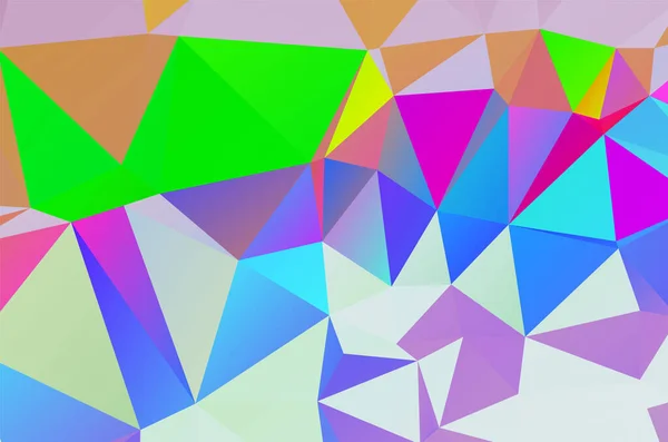 Geometric Design Business Presentations Web Colorful Swirl Rainbow Polygon Background — Stockvektor