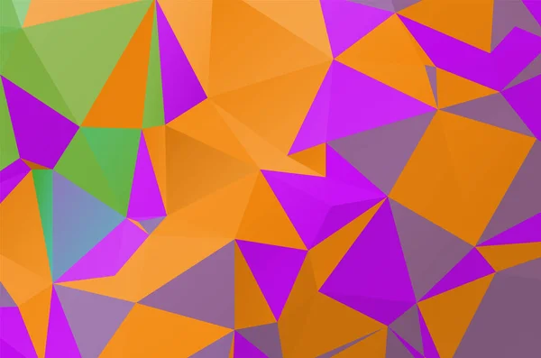 Fondo Geométrico Abstracto Colorido Con Polígonos Triangulares Colorido Mosaico Triángulo — Archivo Imágenes Vectoriales