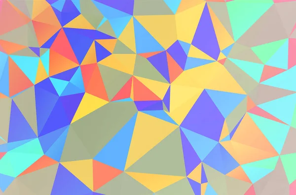 Fundo Geométrico Abstrato Colorido Com Polígonos Triangulares Mosaico Colorido Triângulo — Vetor de Stock