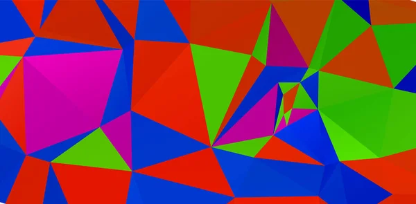 Fond Géométrique Abstrait Coloré Avec Des Polygones Triangulaires Mosaïque Colorée — Image vectorielle