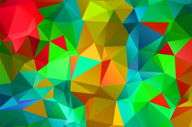 Renkli girdaplı gökkuşağı çokgen arkaplan veya çerçeve. Soyut Dikdörtgen Geometrik Arkaplan. İş sunumları veya web için geometrik tasarım