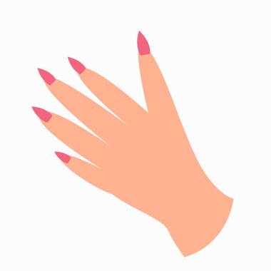 Basit el çizimi biçim vektör çizimi.