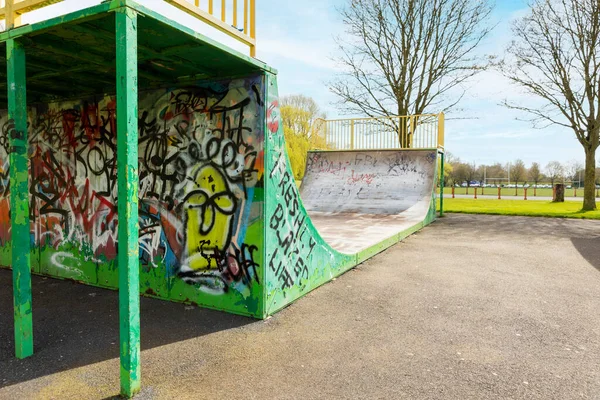 Newcastle Lyme Staffordshire Birleşik Krallığı Nisan 2022 Graffiti Lyme Vadisi — Stok fotoğraf