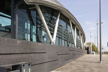 Hanley-Stoke-on-Trent, Staffordshire-Birleşik Krallık 21 Nisan 2022 Hanley otobüs durağı.