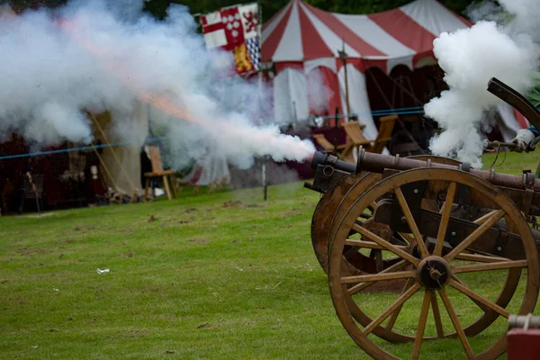 Tatton Park Knutsford Cheshire United Kingdom June 2016 Combat Enactment —  Fotos de Stock