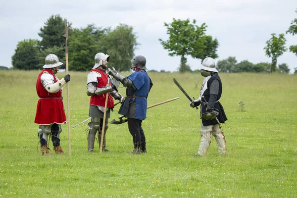 Tatton Park Knutsford Cheshire United Kingdom June 2016 Combat Enactment — Foto de Stock