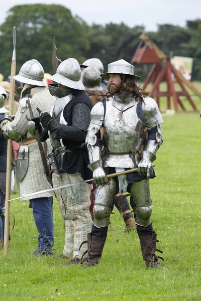 Tatton Park Knutsford Cheshire United Kingdom June 2016 Combat Enactment — Zdjęcie stockowe