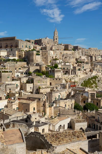 Bari Matera İtalya-23 Eylül 2015 Antik şehir mağaralar ve karmaşık sokak