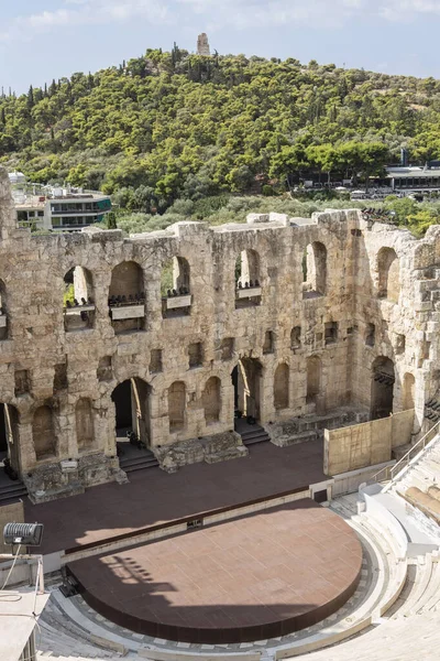 Amfitheater Van Akropolis Van Athene — Stockfoto