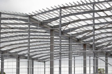 Tunstall, Stoke Trent Birleşik Krallığı 27 Mayıs 2022 İnşaat alanı, çelik çerçeve yapısı büyük bir depo inşaatı altında