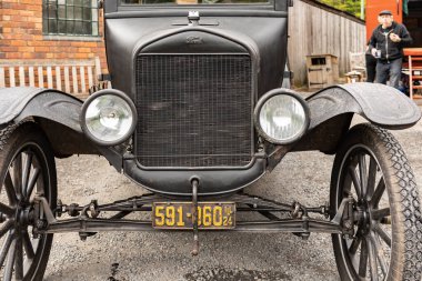  Dudley, Batı Midlands birleşik krallığı 13 Temmuz 2019 Antika Araba 1920 Ford model ön ızgara ve ışıklar