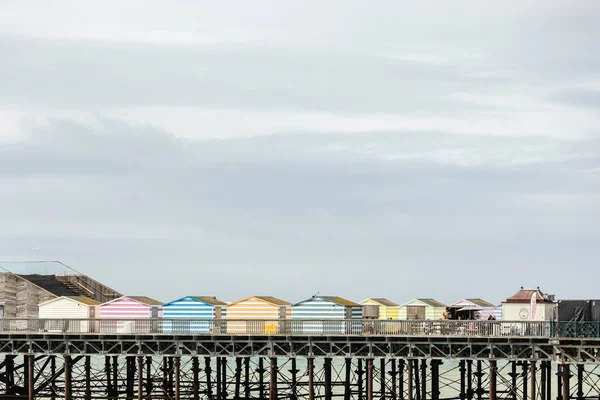 Cores Verão Cais Hastings Reino Unido — Fotografia de Stock