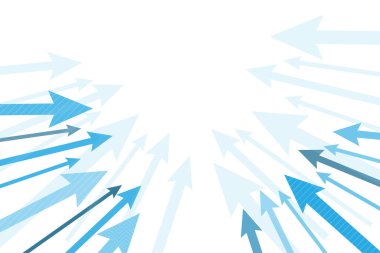 Oklarla büyüyen arkaplan, vektör illüstrasyonu