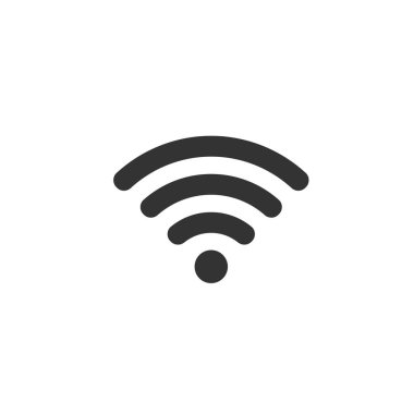 Wifi simgesi, vektör illüstrasyonu