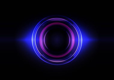 Soyut mavi arkaplan. Teknoloji konsepti