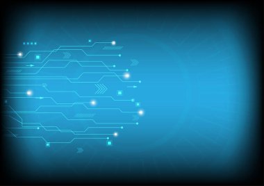 Soyut mavi arkaplan. Teknoloji konsepti