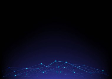 Soyut mavi arkaplan. Teknoloji konsepti