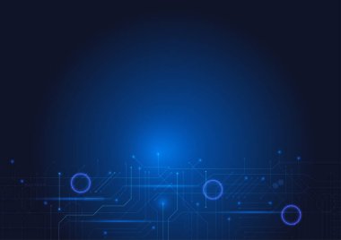 Soyut mavi arkaplan. Teknoloji konsepti