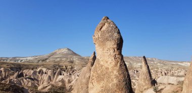 Kapadokya 'da eşsiz dağlar.
