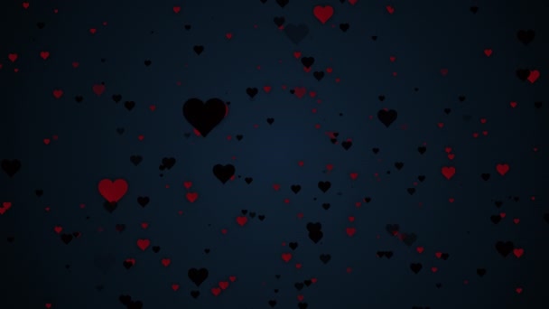 Texto Del Día San Valentín Feliz Neón Dentro Forma Del — Vídeo de stock