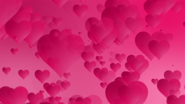 Neon Buon San Valentino Testo Dentro Forma Cuore — Video Stock