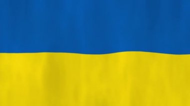Dalgalanan Ukrayna Bayrak Canlandırması