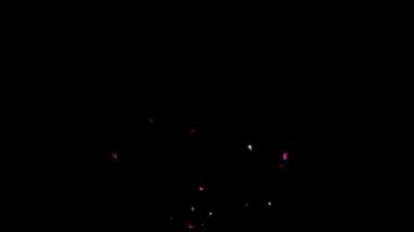 Pembe ve Sarı Konfeti Patlaması, Alfa Kanalı