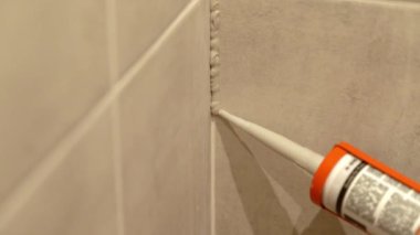 Applying Silicone Sealant Between Tiles