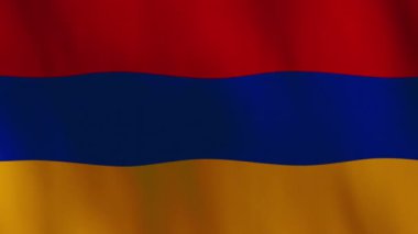 Waving Armenia Flag Animation Background