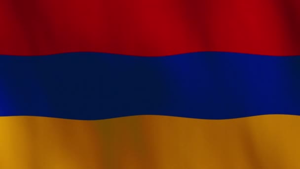 Waving Armenia Flag Animation Background — Wideo stockowe