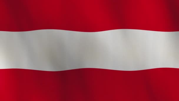 Waving Austria Flag Animation Background — Wideo stockowe
