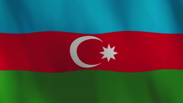 Waving Azerbaijan Flag Animation Background — ストック動画