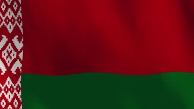 Waving Belarus Flag Animation Background