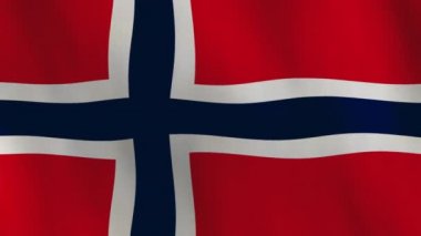 Waving Bouvet Island Flag Animation Background