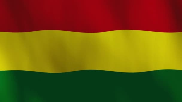 Waving Bolivia Flag Animation Background — стоковое видео