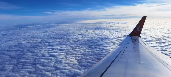 Magnifique Photo Avion Dessus Des Clouds — Photo