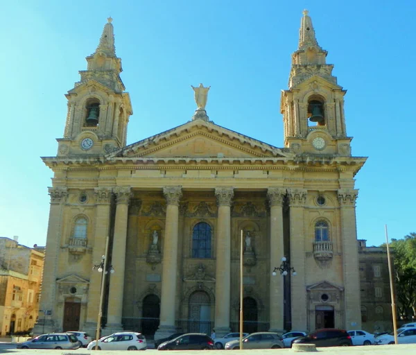 Malta Floriana Furjana Kirche Saint Publius — Stockfoto