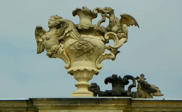 Alemania Potsdam Patio Palacio Sanssouci Elemento Arquitectónico Columnata — Foto de Stock