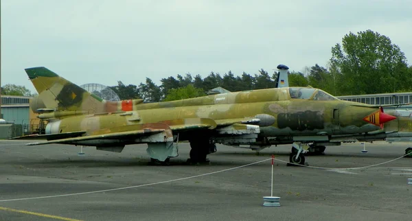 军事史博物馆 苏霍伊Su 22M4军用飞机 — 图库照片