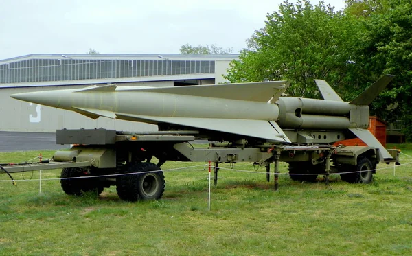 Tyskland Berlin Museum För Militärhistoria Luftvärnsrobot Nike Hercules Sam Och — Stockfoto