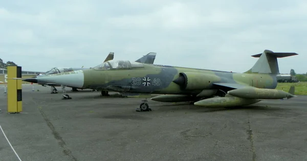 德国柏林军事史博物馆洛克希德F 104G战斗机 — 图库照片