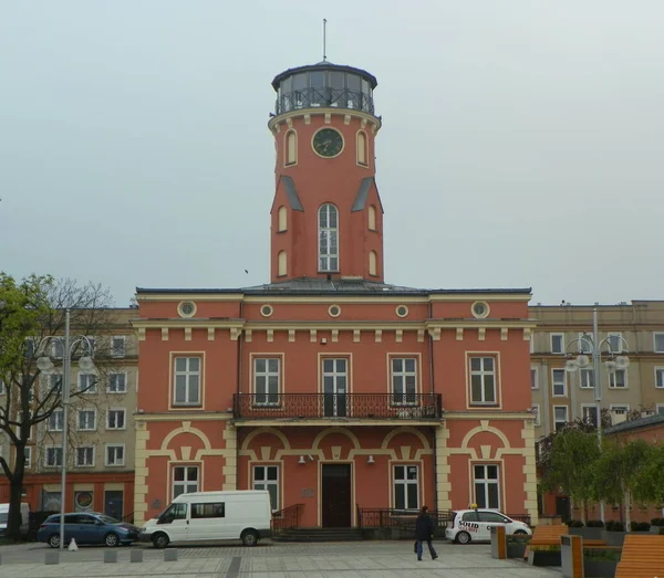 Polen Tschenstochau Allee Der Heiligen Jungfrau Maria Fassade Des Rathauses — Stockfoto
