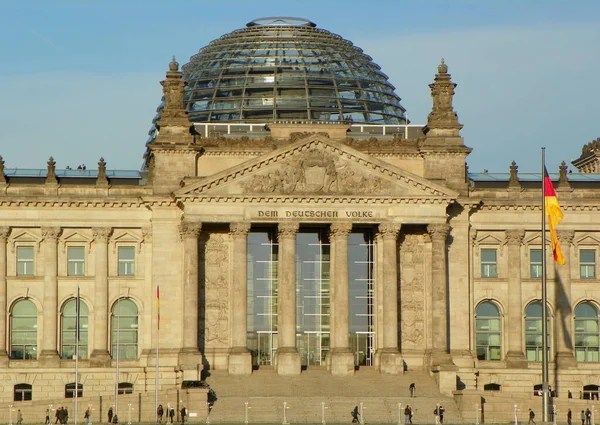 Γερμανία Βερολίνο Ράιχσταγκ Είσοδος Στο Κτίριο — Φωτογραφία Αρχείου