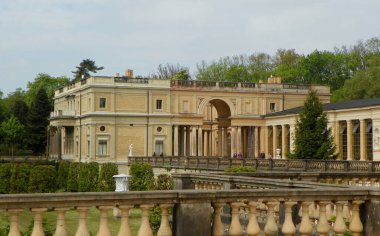 Almanya, Potsdam, Sanssouci Parkı, Portakal Sarayı, sarayın batı kanadı.