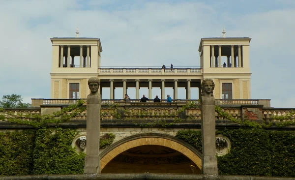 Germania Potsdam Parco Sanssouci Palazzo Dell Orangeria Vista All Ultimo — Foto Stock