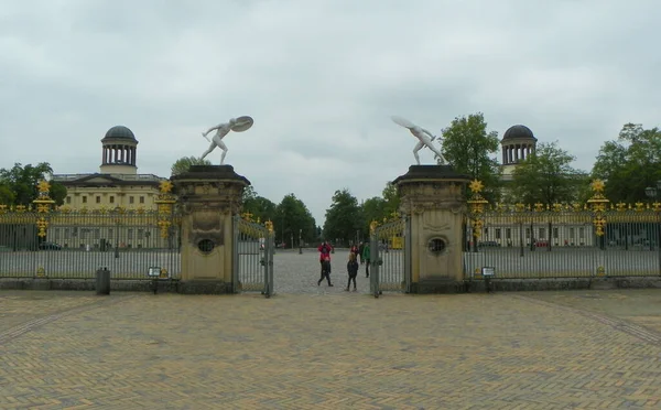 Alemania Berlín Palacio Charlottenburg Puerta Entrada Territorio Del Palacio — Foto de Stock