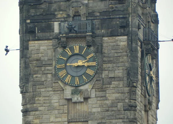 Alemania Berlín Ayuntamiento Charlottenburg Reloj Pared Del Edificio — Foto de Stock