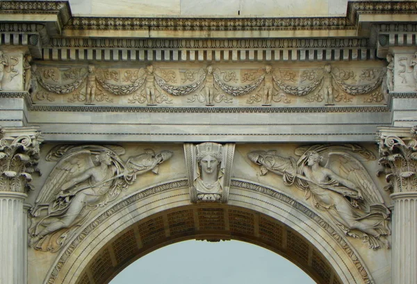 Italia Milán Arco Paz Parte Puerta — Foto de Stock