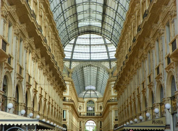 Talya Milan Katedral Meydanı Piazza Del Duomo Galleria Vittorio Emanuele — Stok fotoğraf